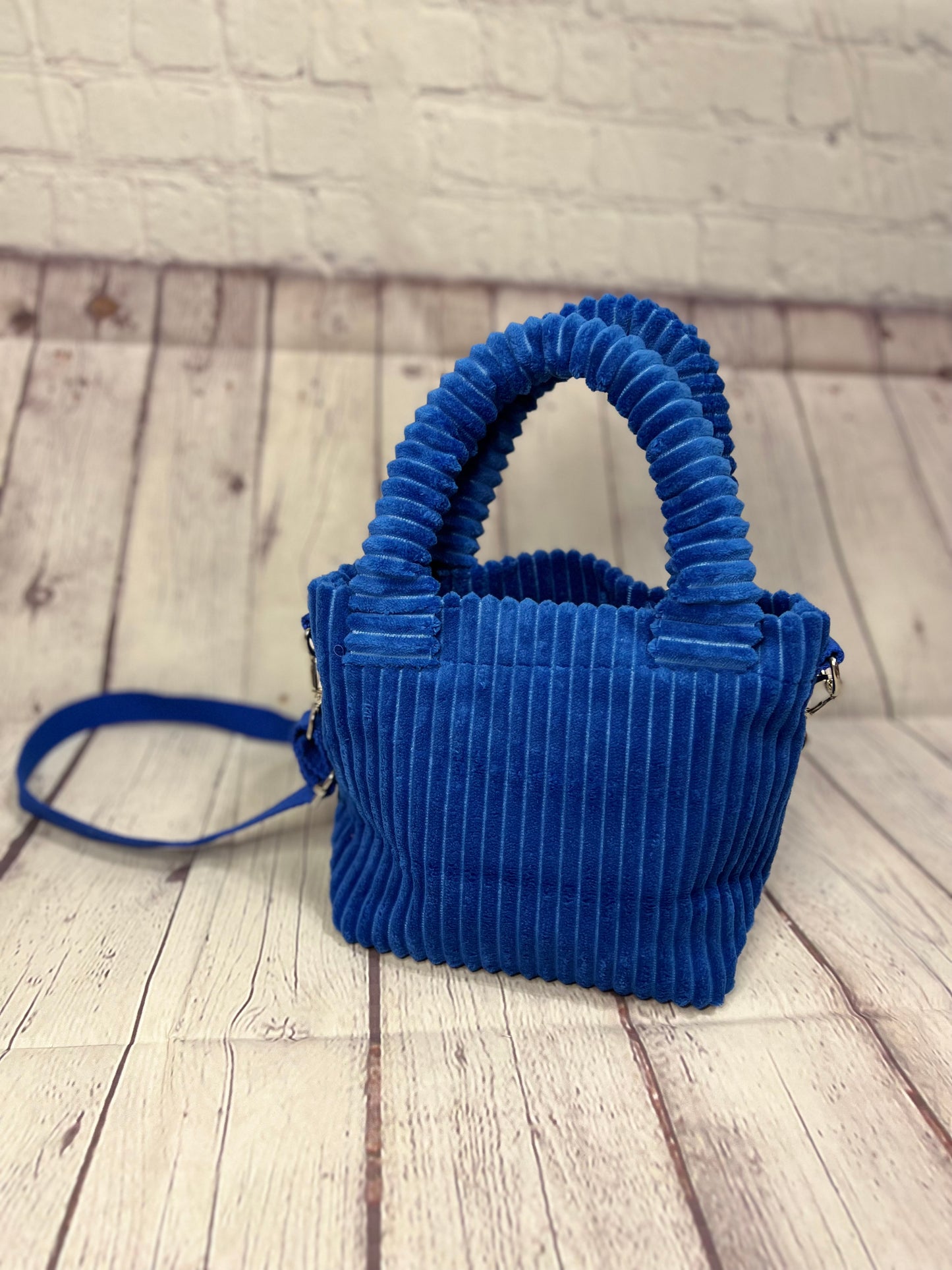 Corduroy Mini Square Crossbody Handbag