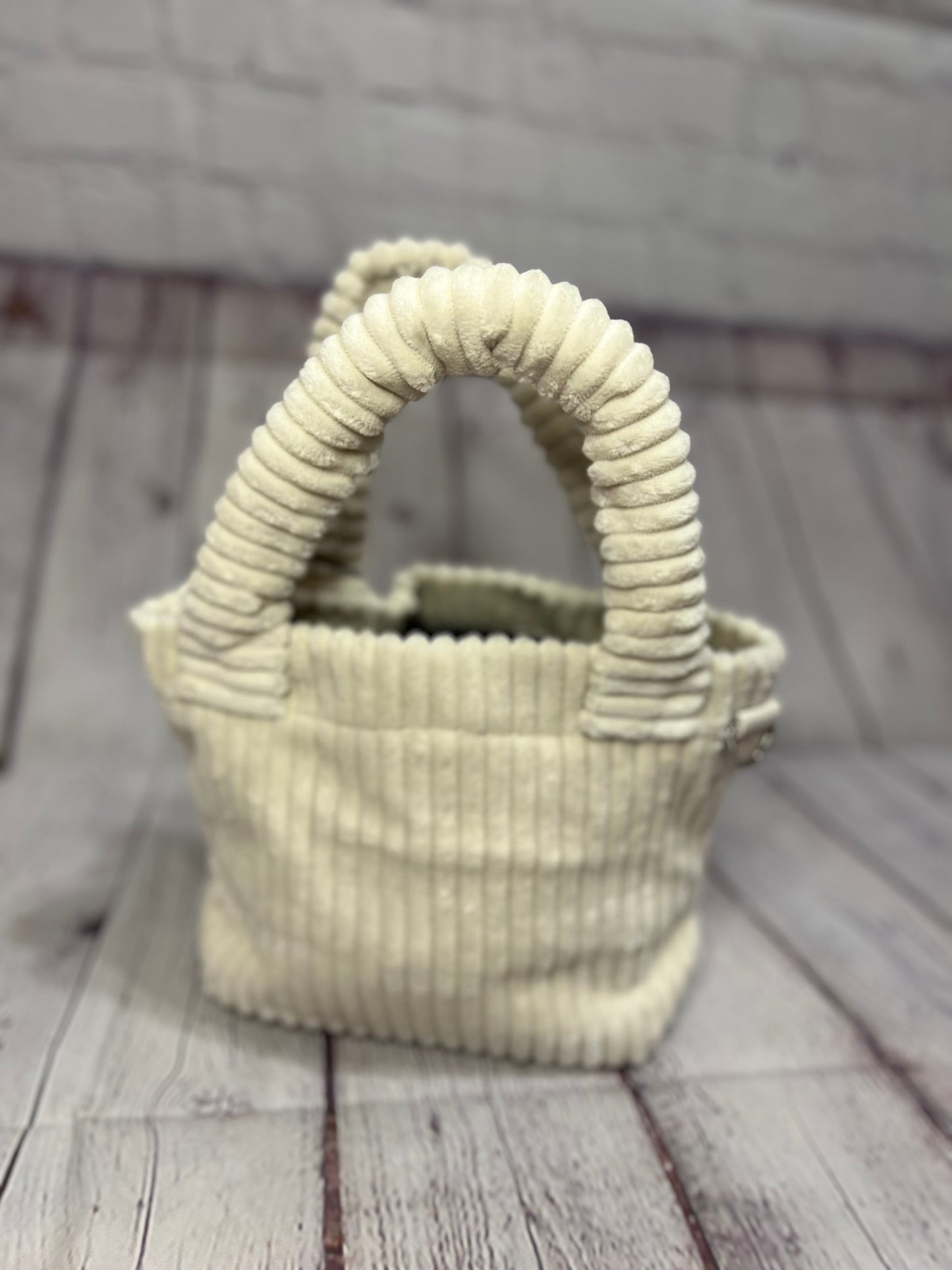 Corduroy Mini Square Crossbody Handbag